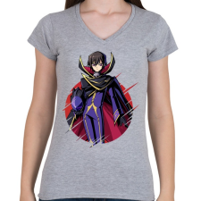 PRINTFASHION Lelouch CG - Női V-nyakú póló - Sport szürke női póló