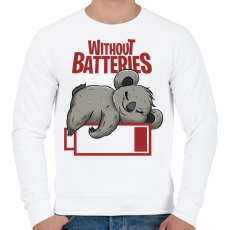 PRINTFASHION Lemerülve - koala - Férfi pulóver - Fehér