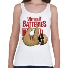 PRINTFASHION Lemerülve - lajhár - Női atléta - Fehér