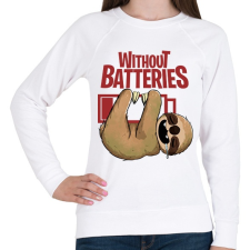 PRINTFASHION Lemerülve - lajhár - Női pulóver - Fehér női pulóver, kardigán