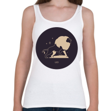 PRINTFASHION Leo - Oroszlán - Női atléta - Fehér női trikó