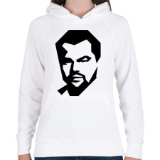 PRINTFASHION Leonardo DiCaprio - Női kapucnis pulóver - Fehér női pulóver, kardigán