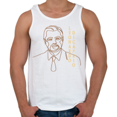 PRINTFASHION Leonardo DiCaprio - Vonalas - Férfi atléta - Fehér