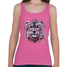 PRINTFASHION leopard absztrakt - Női atléta - Rózsaszín női trikó