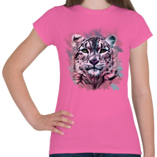 PRINTFASHION leopard absztrakt - Női póló - Rózsaszín női póló