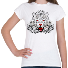 PRINTFASHION leopard - Női póló - Fehér női póló