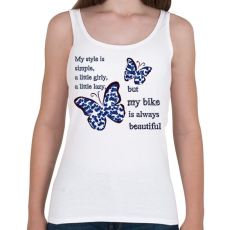 PRINTFASHION lepkés - Női atléta - Fehér