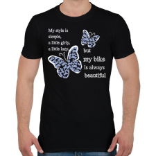 PRINTFASHION lepkésf - Férfi póló - Fekete férfi póló