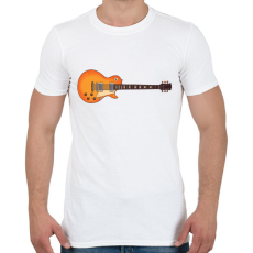 PRINTFASHION Les Paul gitár - Férfi póló - Fehér