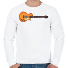 PRINTFASHION Les Paul Gitár - Férfi pulóver - Fehér