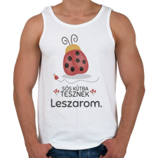 PRINTFASHION Leszarom - Férfi atléta - Fehér atléta, trikó