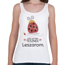 PRINTFASHION Leszarom - Női atléta - Fehér női trikó