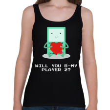 PRINTFASHION Leszel a játszótársam? - Női atléta - Fekete női trikó