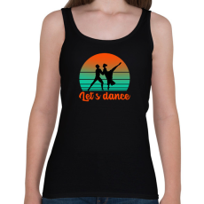 PRINTFASHION Let's dance - Női atléta - Fekete