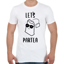 PRINTFASHION Let's ParTEA - Férfi póló - Fehér férfi póló