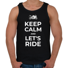 PRINTFASHION LET'S RIDE - Férfi atléta - Fekete atléta, trikó