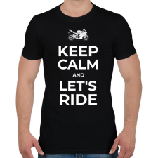 PRINTFASHION LET'S RIDE - Férfi póló - Fekete férfi póló