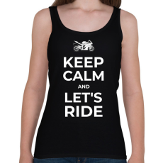 PRINTFASHION LET'S RIDE - Női atléta - Fekete
