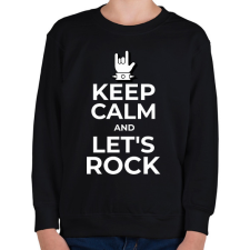 PRINTFASHION LET'S ROCK 2 - Gyerek pulóver - Fekete gyerek pulóver, kardigán