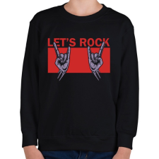 PRINTFASHION Let's rock - Gyerek pulóver - Fekete gyerek pulóver, kardigán