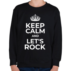 PRINTFASHION LET'S ROCK - Gyerek pulóver - Fekete