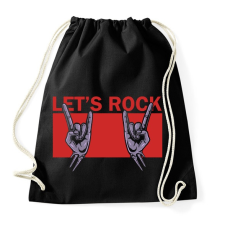 PRINTFASHION Let's rock - Sportzsák, Tornazsák - Fekete tornazsák