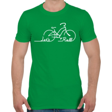 PRINTFASHION Let's roll - Férfi póló - Zöld