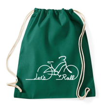 PRINTFASHION Let's roll - Sportzsák, Tornazsák - Sötétzöld tornazsák