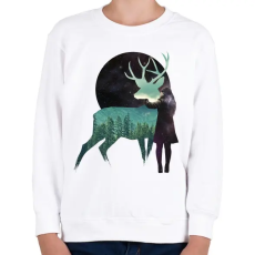 PRINTFASHION Let the universe love you - Gyerek pulóver - Fehér