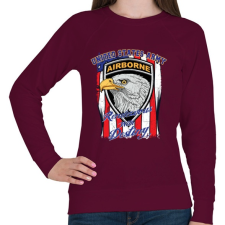 PRINTFASHION Levegőben - Női pulóver - Bordó női pulóver, kardigán