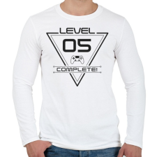 PRINTFASHION level-complete-05-grey - Férfi hosszú ujjú póló - Fehér férfi póló