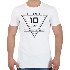 PRINTFASHION level-complete-10-grey - Férfi póló - Fehér férfi póló