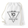 PRINTFASHION level-complete-10-grey - Sportzsák, Tornazsák - Fehér