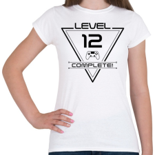PRINTFASHION level-complete-12-black - Női póló - Fehér női póló