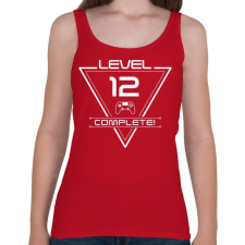 PRINTFASHION level-complete-12-white - Női atléta - Cseresznyepiros női trikó