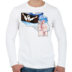 PRINTFASHION Levi Ackerman - Férfi hosszú ujjú póló - Fehér