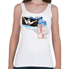 PRINTFASHION Levi Ackerman - Női atléta - Fehér női trikó