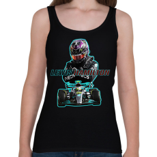 PRINTFASHION Lewis Hamilton - Női atléta - Fekete