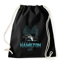 PRINTFASHION Lewis Hamilton - Sportzsák, Tornazsák - Fekete tornazsák