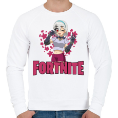 PRINTFASHION Lexa Fortnite - Férfi pulóver - Fehér