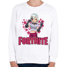 PRINTFASHION Lexa Fortnite - Gyerek pulóver - Fehér
