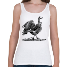 PRINTFASHION Liba rajz - Női atléta - Fehér női trikó