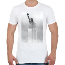 PRINTFASHION Liberty - Férfi póló - Fehér férfi póló