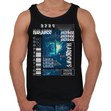 PRINTFASHION Libra - Streetwear style - Férfi atléta - Fekete atléta, trikó