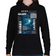 PRINTFASHION Libra - Streetwear style - Női kapucnis pulóver - Fekete női pulóver, kardigán