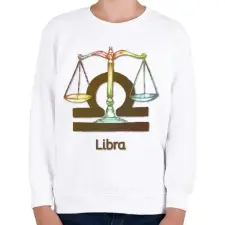PRINTFASHION Libra színes - Gyerek pulóver - Fehér gyerek pulóver, kardigán