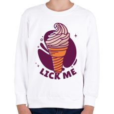 PRINTFASHION Lick me  - Gyerek pulóver - Fehér