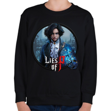 PRINTFASHION Lies of P - Gyerek pulóver - Fekete