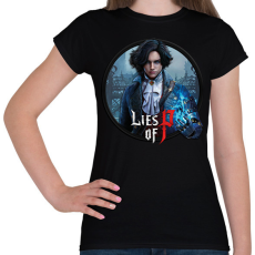 PRINTFASHION Lies of P - Női póló - Fekete