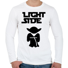 PRINTFASHION Light Side páros minta - Férfi hosszú ujjú póló - Fehér férfi póló